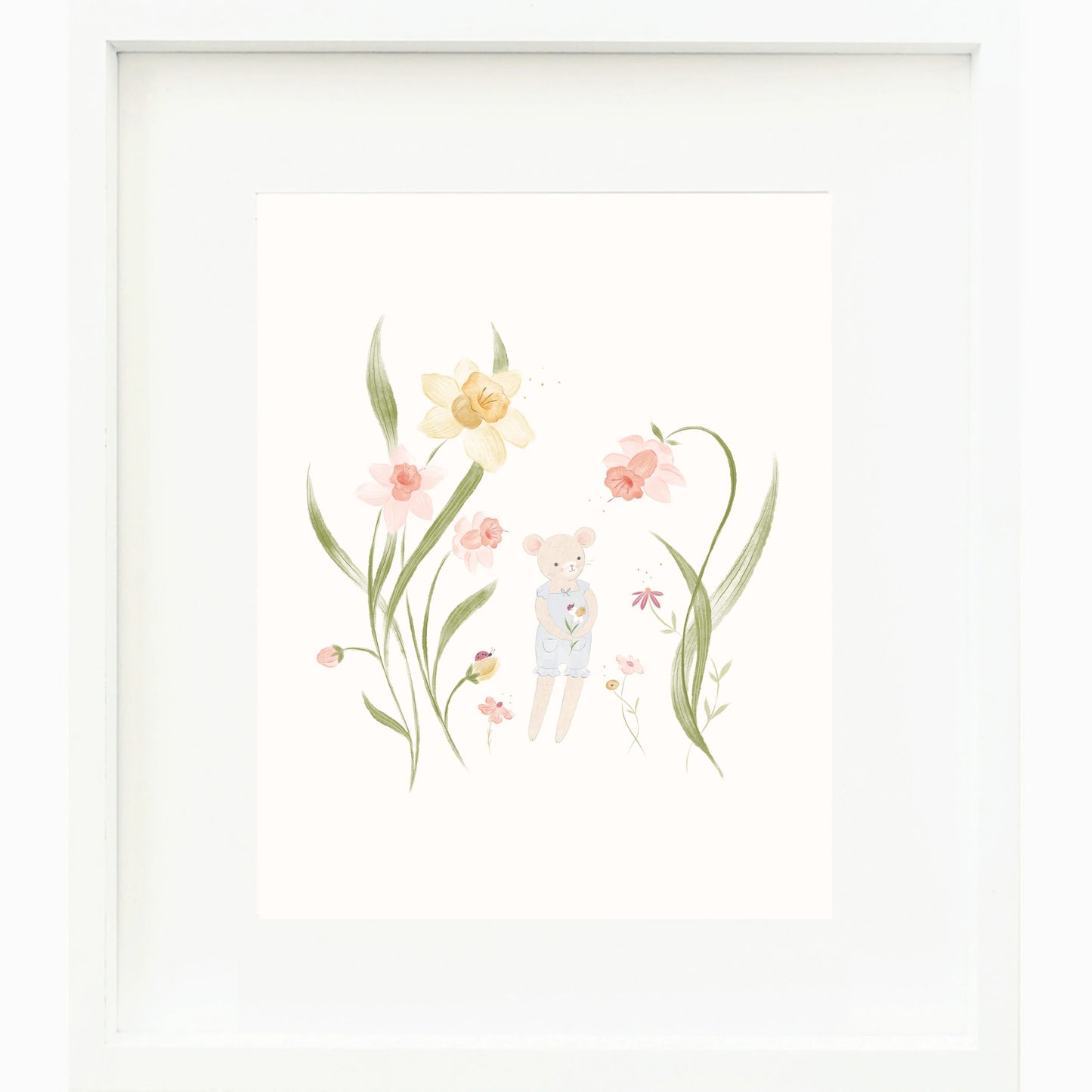 Beatrice's print (periwinkle) (8"x10")